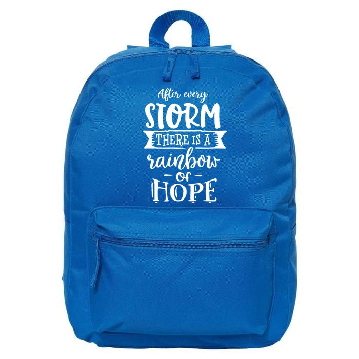 After Every Storm There's Is As Rainbow Of Hope 16 in Basic Backpack
