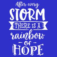 After Every Storm There's Is As Rainbow Of Hope 16 in Basic Backpack