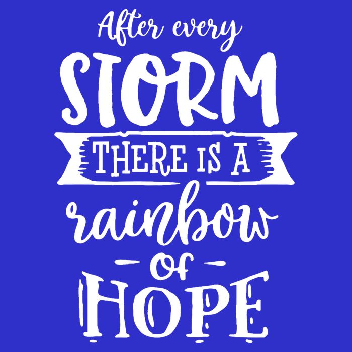After Every Storm There's Is As Rainbow Of Hope 16 in Basic Backpack
