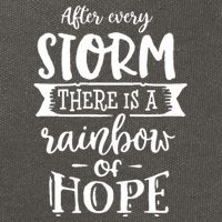 After Every Storm There's Is As Rainbow Of Hope Cotton Canvas Backpack