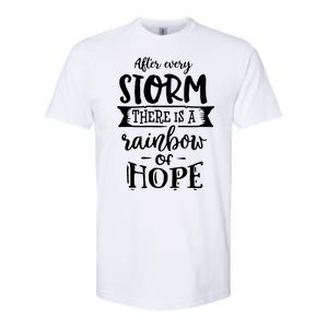 After Every Storm There's Is As Rainbow Of Hope Softstyle CVC T-Shirt