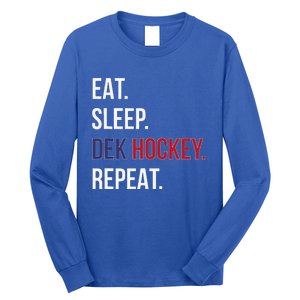 American Eat Sleep Dek Hockey Repeat Long Sleeve Shirt