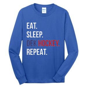 American Eat Sleep Dek Hockey Repeat Tall Long Sleeve T-Shirt