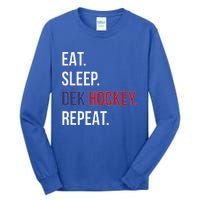 American Eat Sleep Dek Hockey Repeat Tall Long Sleeve T-Shirt