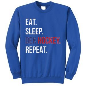 American Eat Sleep Dek Hockey Repeat Tall Sweatshirt