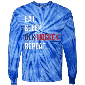 American Eat Sleep Dek Hockey Repeat Tie-Dye Long Sleeve Shirt