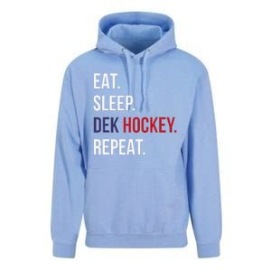 American Eat Sleep Dek Hockey Repeat Unisex Surf Hoodie