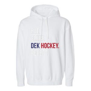 American Eat Sleep Dek Hockey Repeat Garment-Dyed Fleece Hoodie