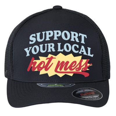 Alix Earle Support Your Local Hot Mess Flexfit Unipanel Trucker Cap