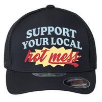 Alix Earle Support Your Local Hot Mess Flexfit Unipanel Trucker Cap