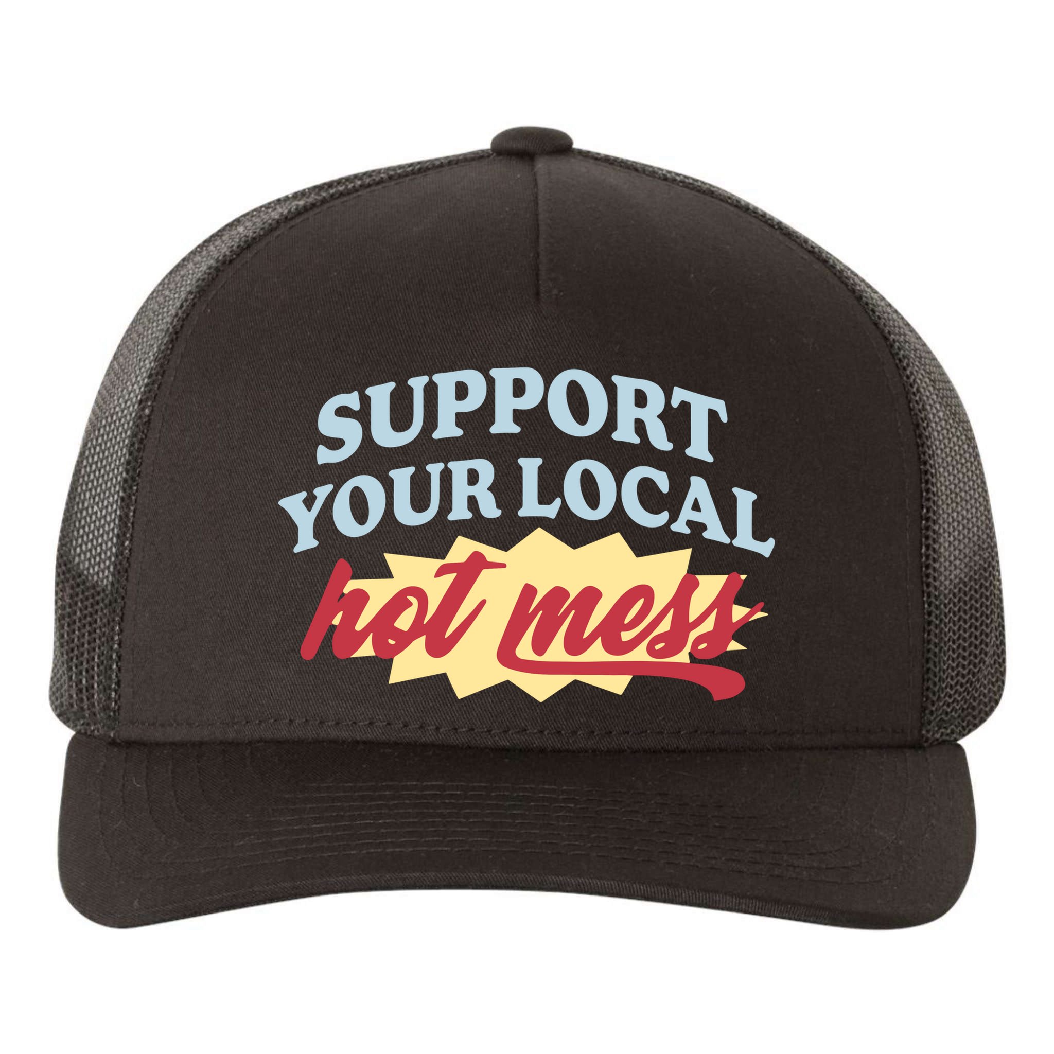 Alix Earle Support Your Local Hot Mess Yupoong Adult 5-Panel Trucker Hat