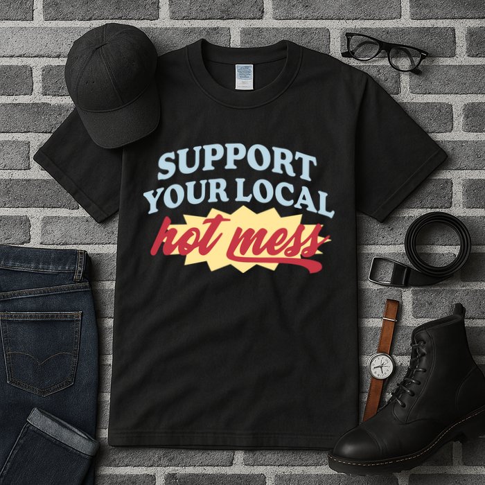 Alix Earle Support Your Local Hot Mess Tall T-Shirt