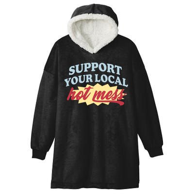 Alix Earle Support Your Local Hot Mess Hooded Wearable Blanket