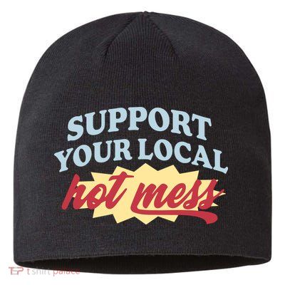 Alix Earle Support Your Local Hot Mess Sustainable Beanie