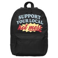 Alix Earle Support Your Local Hot Mess 16 in Basic Backpack