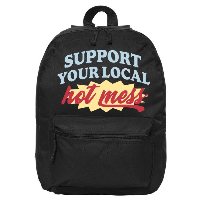 Alix Earle Support Your Local Hot Mess 16 in Basic Backpack