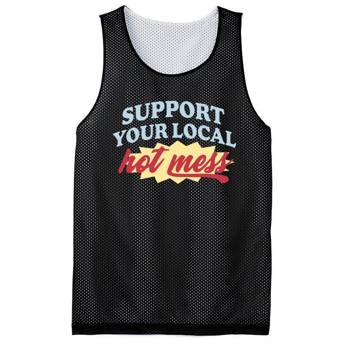 Alix Earle Support Your Local Hot Mess Mesh Reversible Basketball Jersey Tank