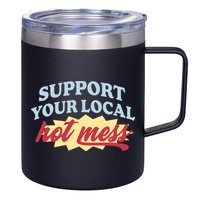 Alix Earle Support Your Local Hot Mess 12oz Stainless Steel Coffee Mug