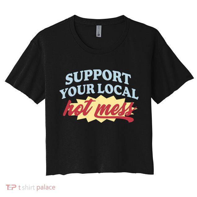 Alix Earle Support Your Local Hot Mess Crop Top