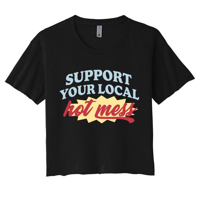 Alix Earle Support Your Local Hot Mess Crop Top