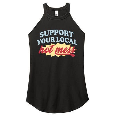Alix Earle Support Your Local Hot Mess Women's Perfect Tri Rocker Tank