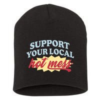 Alix Earle Support Your Local Hot Mess Short Acrylic Beanie
