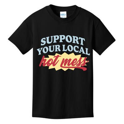Alix Earle Support Your Local Hot Mess Kids T-Shirt