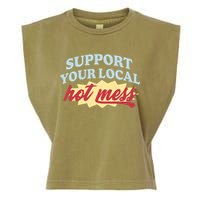 Alix Earle Support Your Local Hot Mess Garment-Dyed Women's Muscle Tee