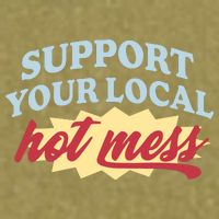 Alix Earle Support Your Local Hot Mess Garment-Dyed Women's Muscle Tee