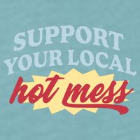 Alix Earle Support Your Local Hot Mess Sueded Cloud Jersey T-Shirt