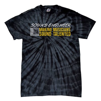 Audio Engineer Sound Technician Design Great Tie-Dye T-Shirt