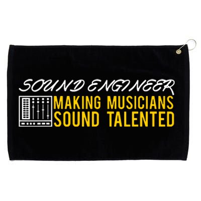 Audio Engineer Sound Technician Design Great Grommeted Golf Towel