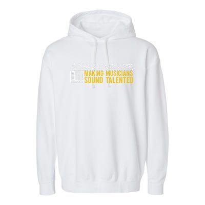 Audio Engineer Sound Technician Design Great Garment-Dyed Fleece Hoodie