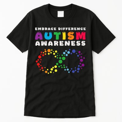 Autism Embrace The Spectrum Autism Awareness Tall T-Shirt