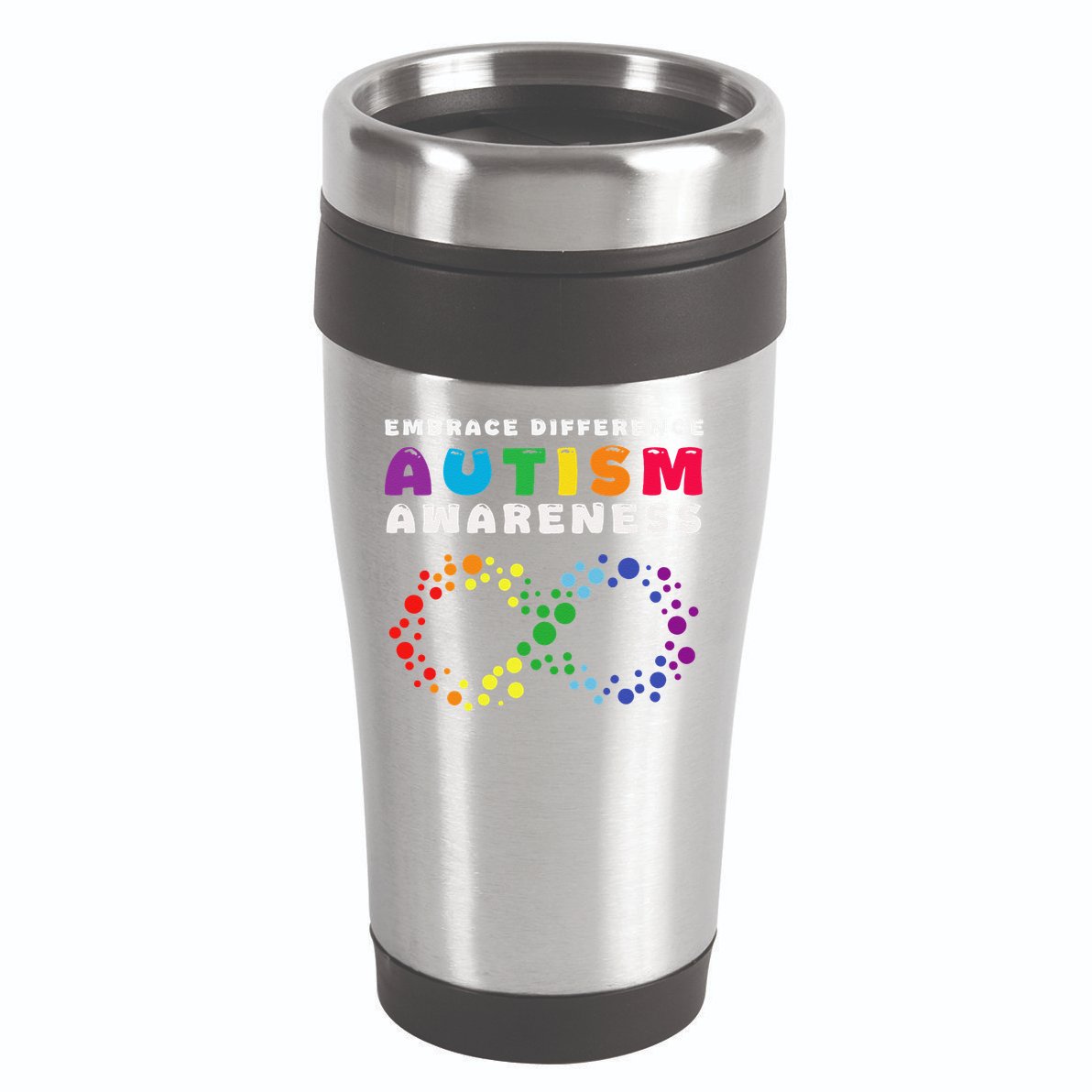 Autism Embrace The Spectrum Autism Awareness 16oz Travel Tumbler