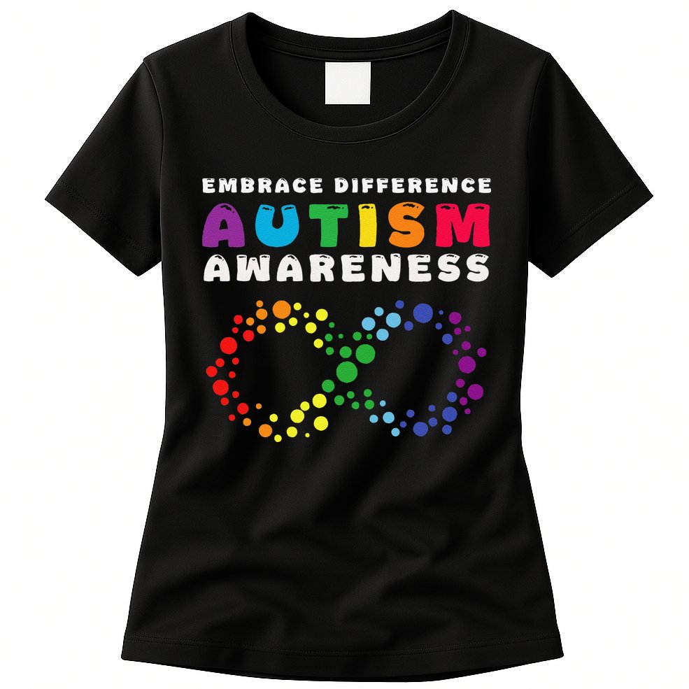 Autism Embrace The Spectrum Autism Awareness Womens T-Shirt