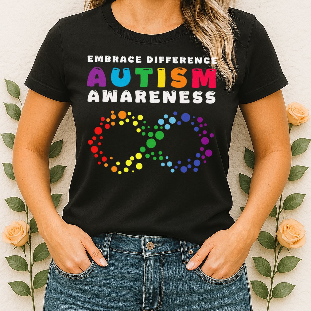 Autism Embrace The Spectrum Autism Awareness Womens T-Shirt