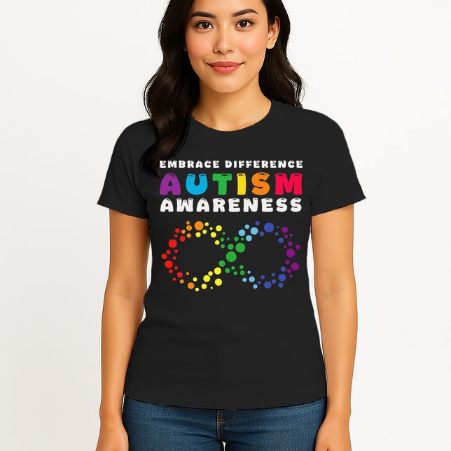 Autism Embrace The Spectrum Autism Awareness Womens T-Shirt
