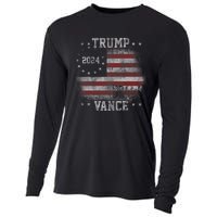 America Election Trump Vance 2024 Vice President Cooling Performance Long Sleeve Crew