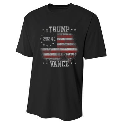 America Election Trump Vance 2024 Vice President Performance Sprint T-Shirt