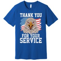 America Eagle Thank You Patriotic Veterans Day Gift Premium T-Shirt