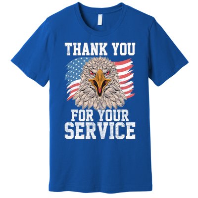 America Eagle Thank You Patriotic Veterans Day Gift Premium T-Shirt