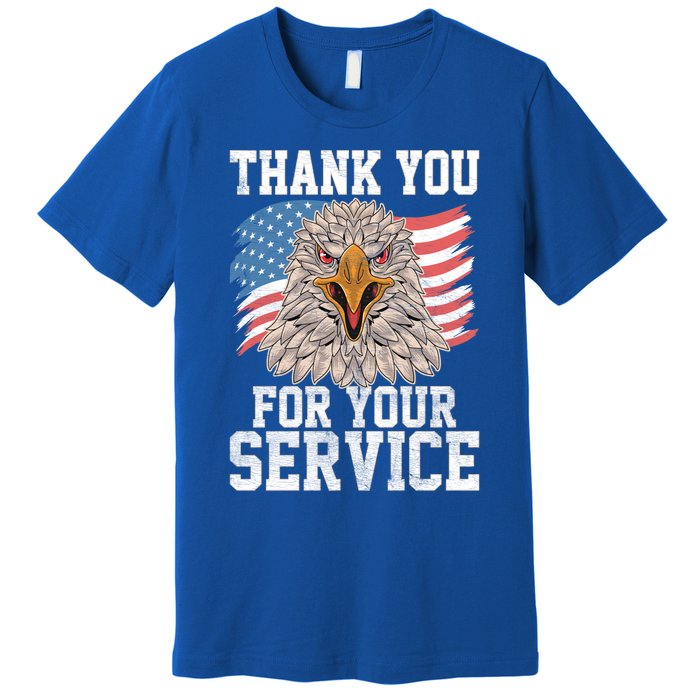 America Eagle Thank You Patriotic Veterans Day Gift Premium T-Shirt