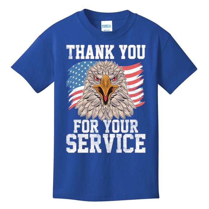 America Eagle Thank You Patriotic Veterans Day Great Gift Kids T-Shirt