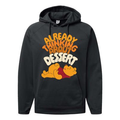 Amazon Essentials Thanksgiving Already Thinking About Dessert Performance Fleece Hoodie