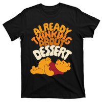 Amazon Essentials Thanksgiving Already Thinking About Dessert T-Shirt