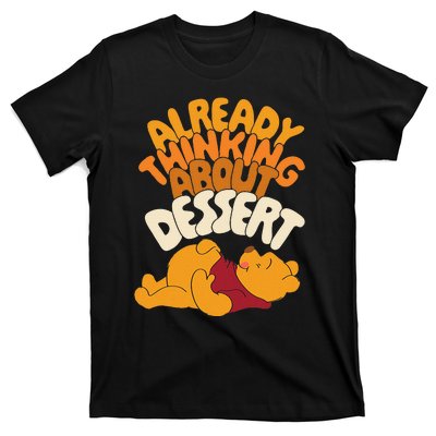 Amazon Essentials Thanksgiving Already Thinking About Dessert T-Shirt