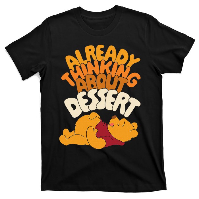 Amazon Essentials Thanksgiving Already Thinking About Dessert T-Shirt