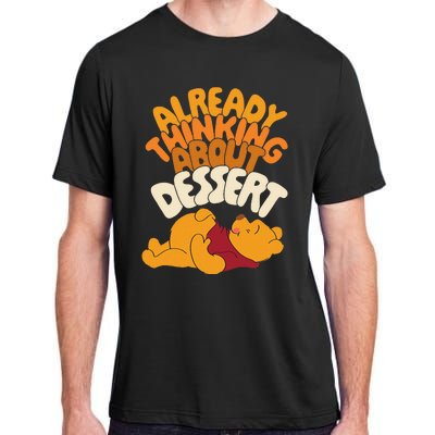 Amazon Essentials Thanksgiving Already Thinking About Dessert Adult ChromaSoft Performance T-Shirt