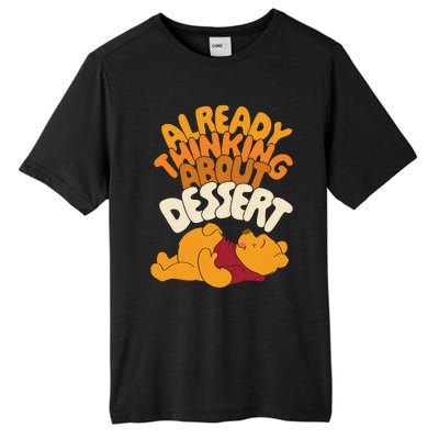 Amazon Essentials Thanksgiving Already Thinking About Dessert Tall Fusion ChromaSoft Performance T-Shirt